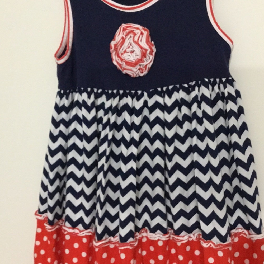 Banana Split Dress Girl Size 7 - Picture 3 of 6